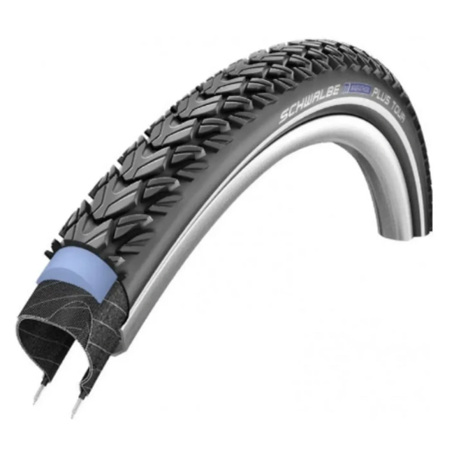 Schwalbe Buitenband 26 x 1,35 zwart - Marathon Plus met SmartGuard 5 mm en reflectie voor de fiets
