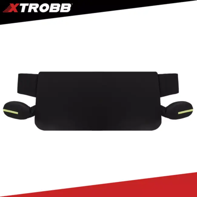 Xtrobb Anti-vorst autoruit hoes zwart 183 x 80 cm met anti-diefstal oortjes