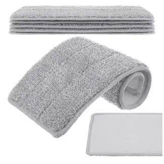 Ruhhy Mophoezen voor platte mop 33 x 12 cm microvezel set van 5 stuks