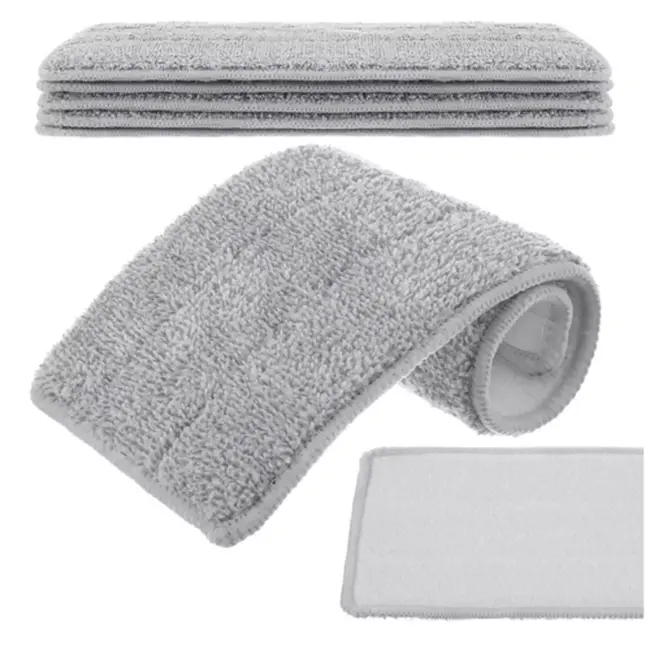 Ruhhy Mophoezen voor platte mop 33 x 12 cm microvezel set van 5 stuks