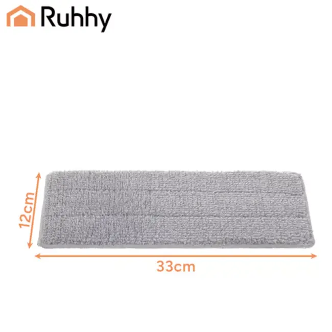Ruhhy Mophoezen voor platte mop 33 x 12 cm microvezel set van 5 stuks