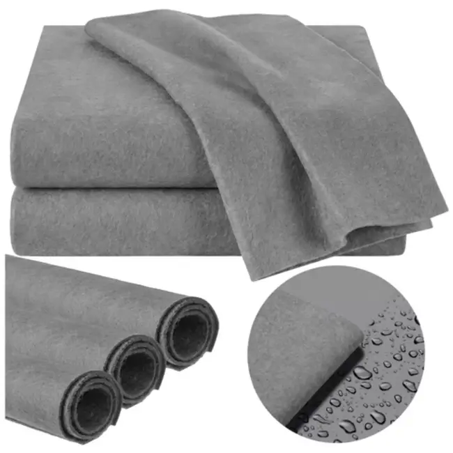 Ruhhy Grijze microvezel raamdoeken 40 x 50 cm set van 3 voor streeploos reinigen