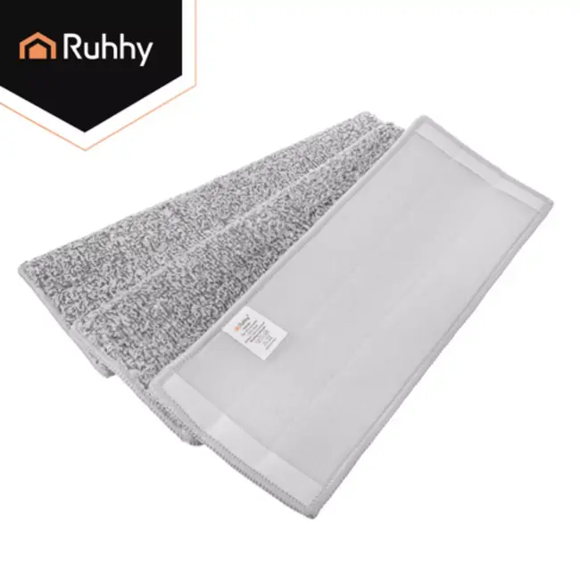 Ruhhy Dubbele emmer mop 8,5 L met wringer en 3 mophoezen voor hygiënisch 360° dweilen