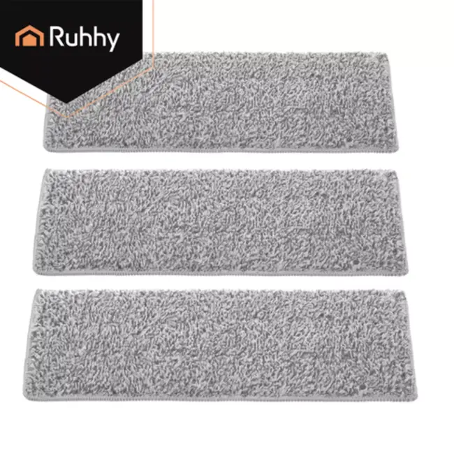 Ruhhy Dubbele emmer mop 8,5 L met wringer en 3 mophoezen voor hygiënisch 360° dweilen