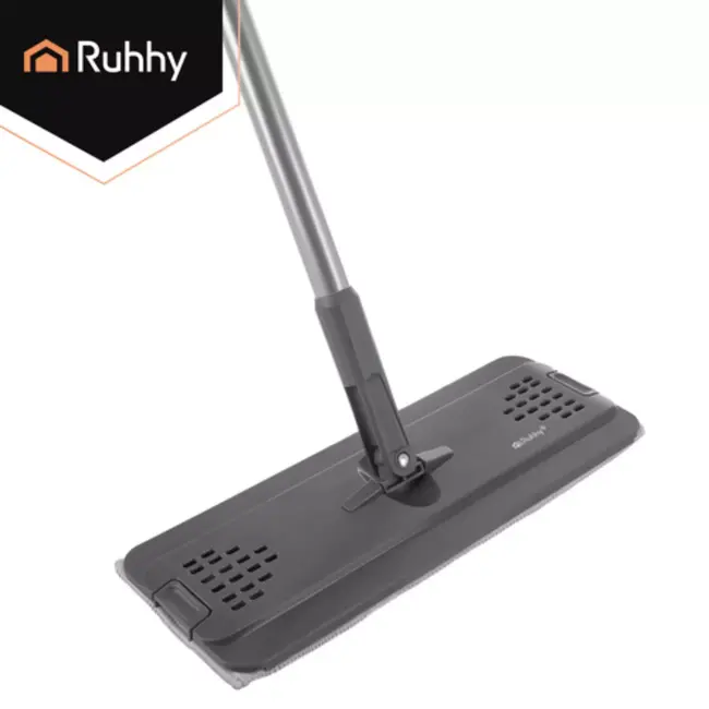 Ruhhy Dubbele emmer mop 8,5 L met wringer en 3 mophoezen voor hygiënisch 360° dweilen