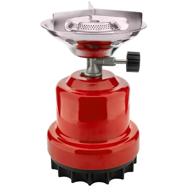 Benson Camping kookstel gas rood metaal 18,6 x 12,2 x 12,2 cm compact en ideaal voor kamperen en buiten koke