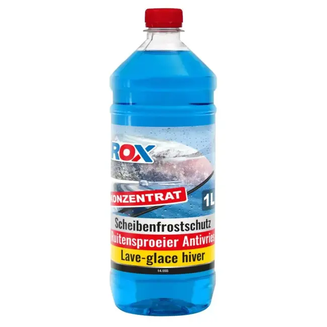 Merkloos ROX Ruitensproeiervloeistof winter concentraat blauw 1 liter tot –30 °C