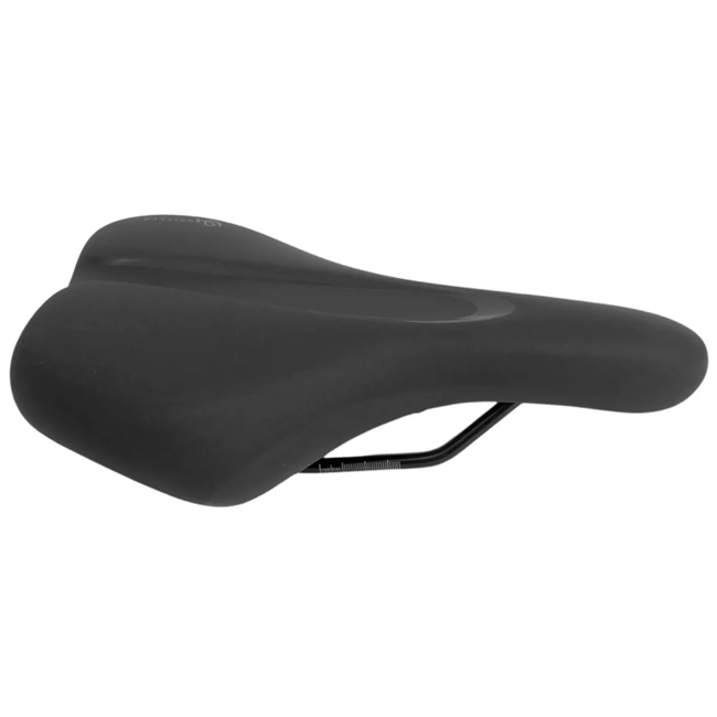 Selle Royal Zwart sport fietszadel Rio athletic met gel, centrale uitsparing en strop voor montage