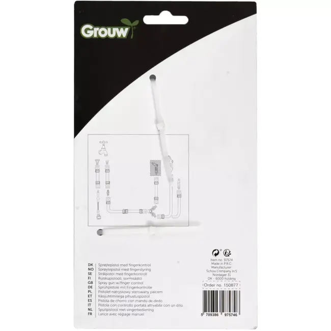 Benson Douchepistool met regelbare waterstraal voor schoonmaakklussen