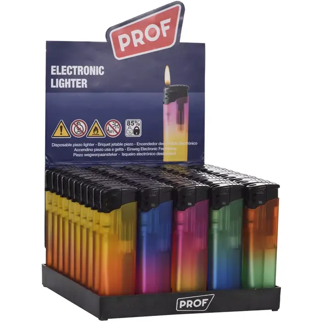 Prof Aanstekers met rubber coating en kleurverloop voordeelverpakking 50 stuks