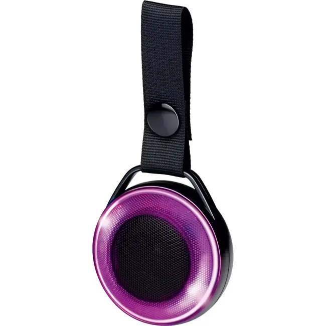 Benson Bluetooth speaker rond - 7,5 x 3,3 x 8,6 cm - ABS+ijzer+polyester - 10 m - 3 W - 70% volume