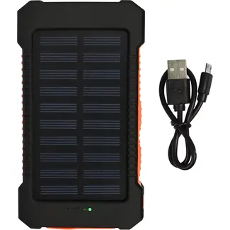 Benson Solar powerbank 5000 mAh - ABS+PP - 13,7 cm - voor elektrische klussen - voor montage en aansluiting