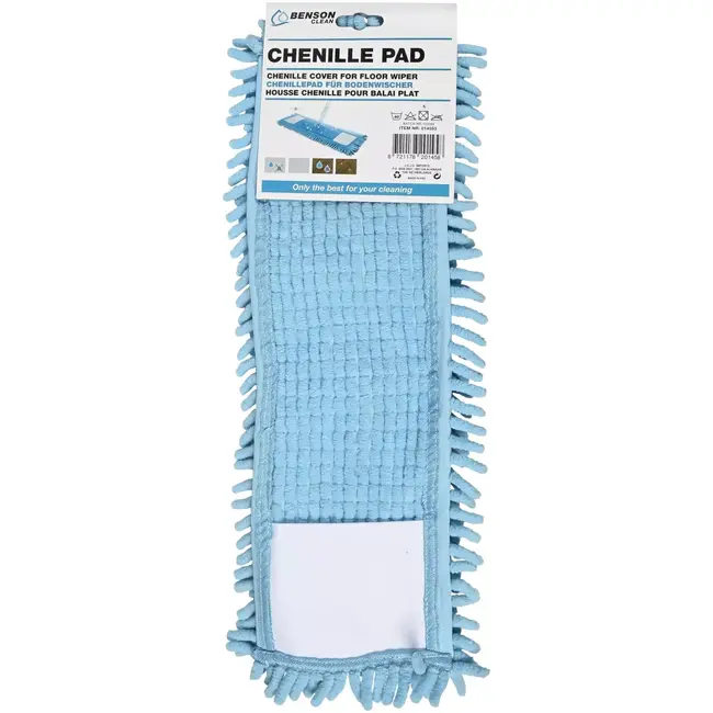 Benson Chenille Pad voor Vloerwisser 42 cm Blauw