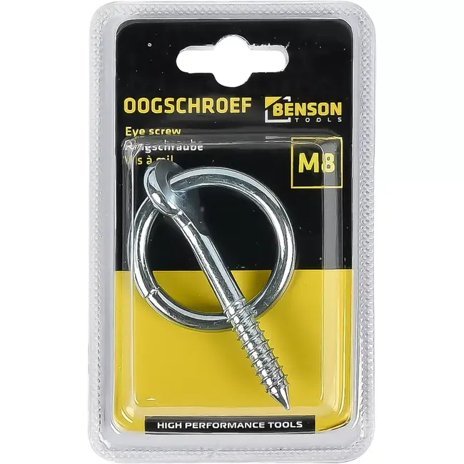 Benson Oogschroef 8 mm 60 mm met Ring voor Montage