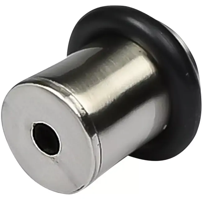 Benson Deurstopper mini Zilver - 27,5 mm - 26,5 mm - Zink met nikkel coating en rubber