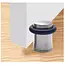 Benson Deurstopper mini Zilver - 27,5 mm - 26,5 mm - Zink met nikkel coating en rubber