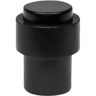 Benson Deurstopper zwart - rubber - Zink met poedercoating en rubber - 40 mm - 30 mm - zwart - diameter 30 mm