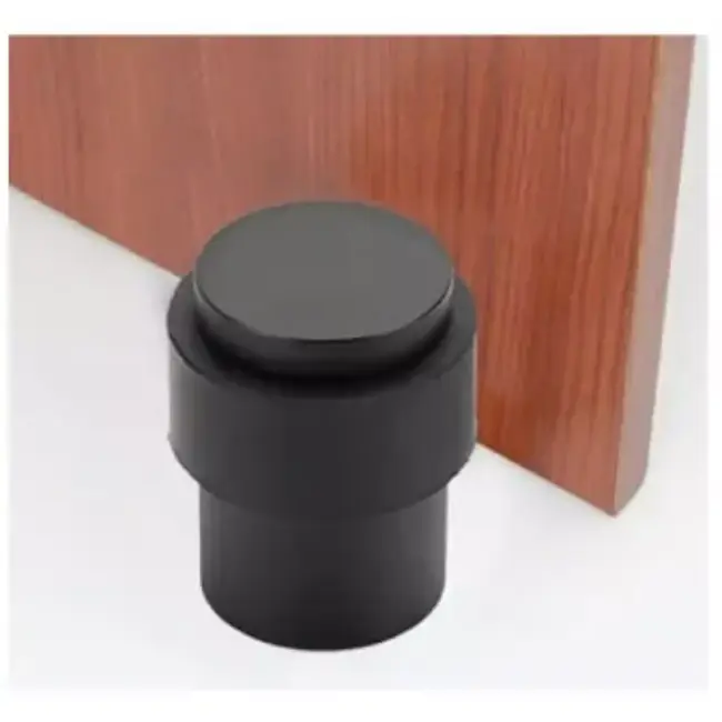 Benson Deurstopper zwart - 40 mm - 30 mm - Zink met poedercoating en rubber