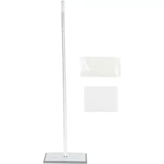 Benson Vloerwisser kit - aluminium - verstelbaar - 20 x 30 cm - voor afdichten en montage - voor binnen en buiten