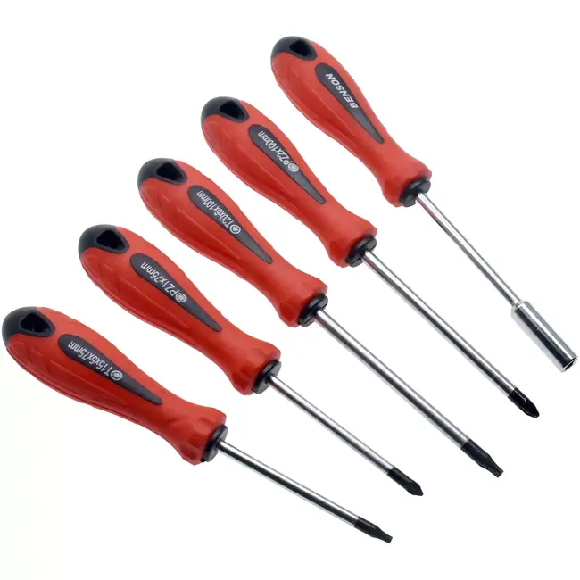 Benson Schroevendraaier set in box 29-delig - met handvat - 00x 50 mm - 000x 50 mm - 25 mm - 6x 100 mm - 7 mm