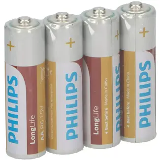Philips AA batterijen - 9 v - 4 stuks - voor elektrische klussen - voor montage en aansluiting