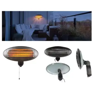 Benson Heater wand 2000 W - waterdicht - 50 x 16 x 36 cm - met duidelijke specificaties - geschikt voor meerdere toepassingen