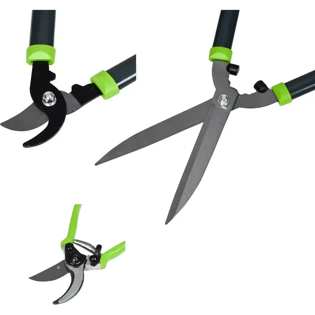 Benson Snoeischaren set 3-delig - koolstofstaal met zwartingsbehandeling - 10 mm - 20 mm - 21 cm - 22 cm - 5,5 cm - 53 cm - 6 cm - 6 mm - 68,5 cm