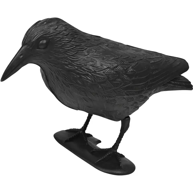 Benson Zwarte vogelverschrikker-  kraai van 35 cm - tuin, balkon, dak en caravan