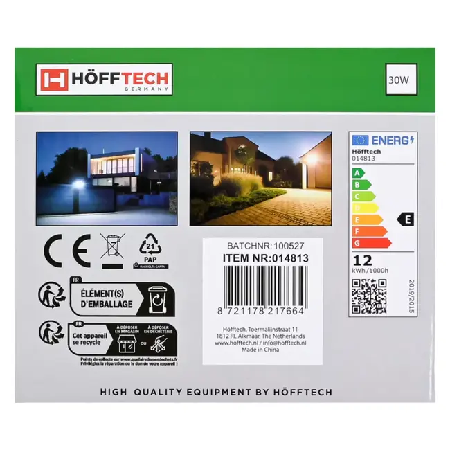 Benson LED straler flat 30 W SMD - 6000 K - 140 x 100 x 23 mm - 25 cm - 220 - 240 V - 240 V - IP65