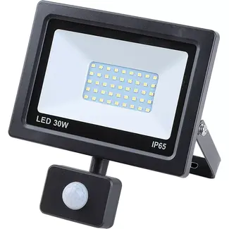 Benson LED straler flat 30 W SMD + sensor - 6000 K - 140 x 190 x 52 mm - 25 cm - 220 - 240 V - 240 V - IP65