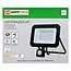 Hofftech Platte LED straler 50 W met sensor, 5000 lm en IP65 buitenlamp