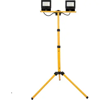 Benson LED Werklamp 2x 20 W + telescopische standaard 1,5 mtr - verstelbaar - 3 m - 0 mm - voor elektrische klussen - lengte