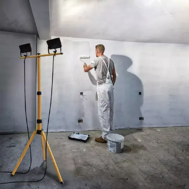 Benson LED Werklamp 2x 20 W + telescopische standaard 1,5 mtr - verstelbaar - 0 mm - 240 V - 3 m