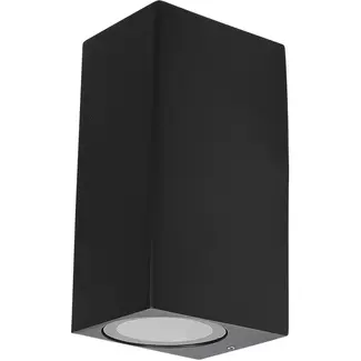 Hofftech Vierkante up-down wandlamp met 2 GU10-fittingen en IP65