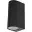 Hofftech Ronde hoge up-down wandlamp met 2 GU10-fittingen en IP65