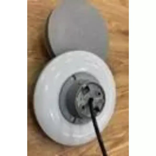 Hofftech Ronde platte wandlamp 10 W zwart met licht aan achterzijde