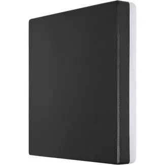 Hofftech Vierkante platte wandlamp 10 W zwart met achterverlichting