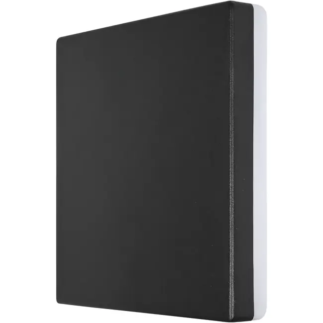 Hofftech Vierkante platte wandlamp 10 W zwart met achterverlichting