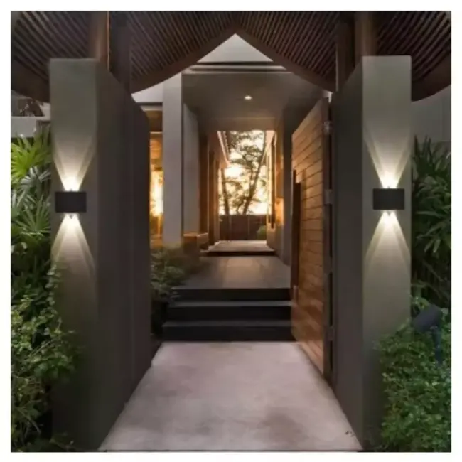 Benson LED Wandlamp half rond up&down light 2 lampen IP65 - 30 cm - 4 W