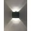 Benson LED Wandlamp half rond up&down light 2 lampen IP65 - 30 cm - 4 W