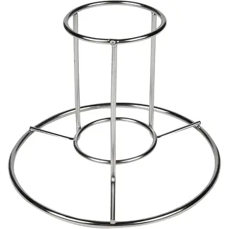 Benson Kiprooster - hoogte 12,5 cm, onderkant Ø 17 cm, cilinder Ø 7,5 cm - RVS - 12,5 cm - Ø 17 cm - Ø 7,5 cm