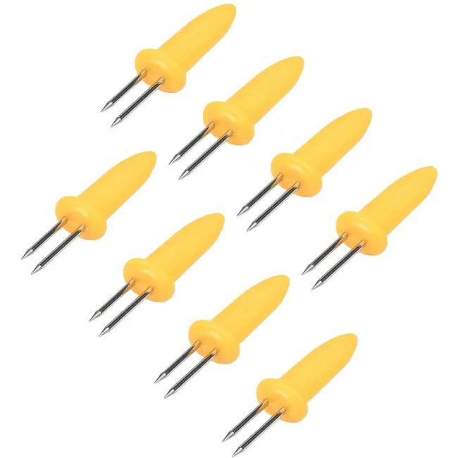 Benson Maiskolfhouders 8-delig - 6 cm - roestvrijstaal en kunststof