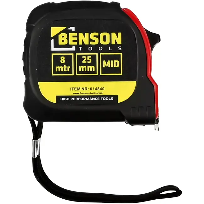 Benson Rolbandmaat 8 meterx 25 mm