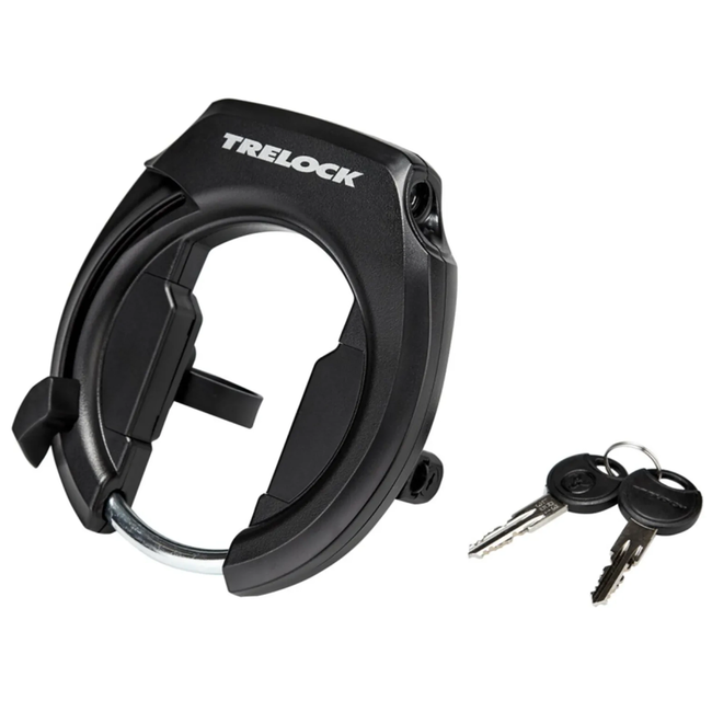 Trelock Ringslot zwart voor fiets - met sleutelbediening en meerdere montageopeningen aan framezijde