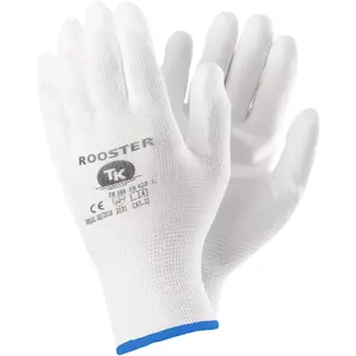 Benson Merkloos Werkhandschoenen PU wit maat 11 - met grip - maat 11 (extra groot) - wit - voor bescherming en grip