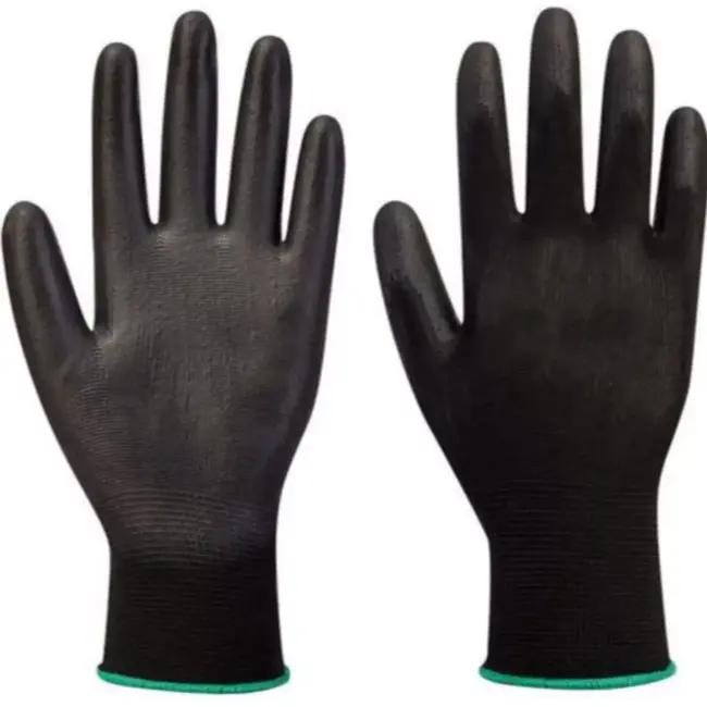 Benson Merkloos Werkhandschoenen PU zwart maat 11 - maat 11 (grote uitvoering) - met grip