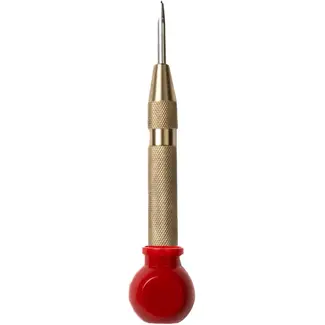 Benson Automatische centerpons 130 mm - stalen punt, antislip handvat en veermechanisme voor boorwerk