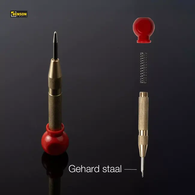 Benson Automatische centerpons 130 mm - antislip - met handvat