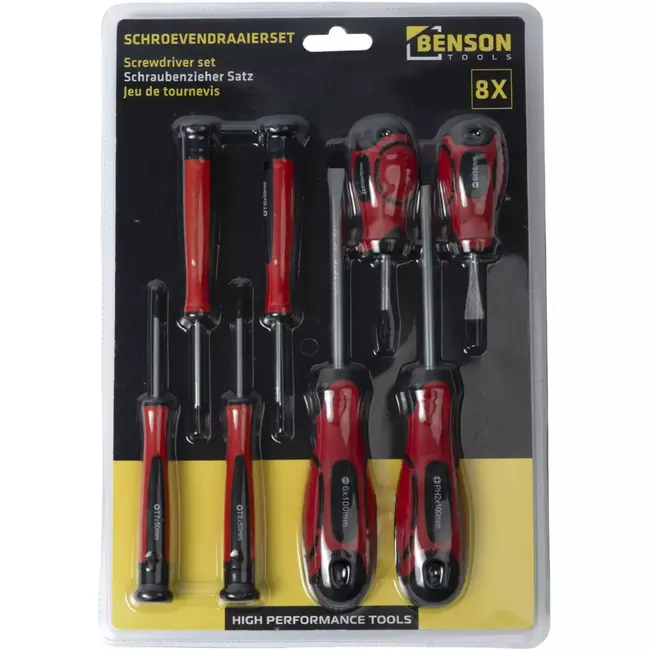 Benson Schroevendraaier set 8-delig