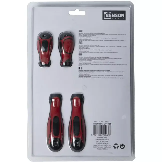 Benson Schroevendraaier set 8-delig